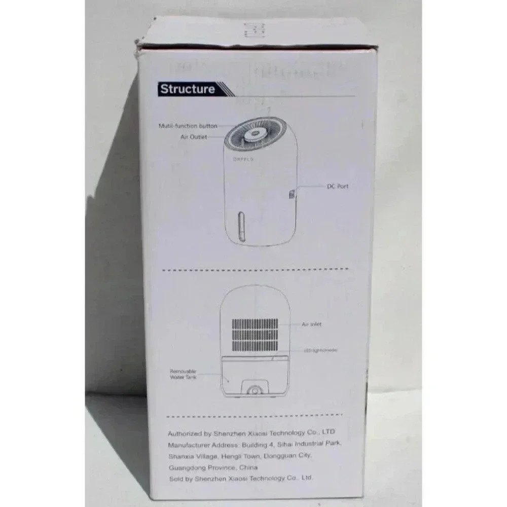 Orfeld Dehumidifier Ultra Quiet 2200 Cubic Feet Model MD637 New - Picture 3 of 4